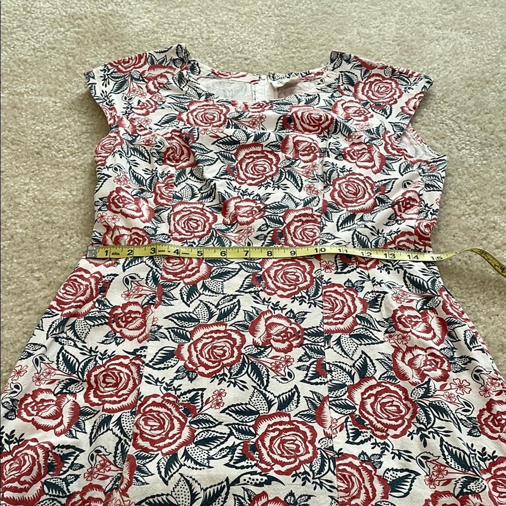 Mata Traders Pink A-line Midi Dress Sleeveless Crew Neck - Picture 7 of 10